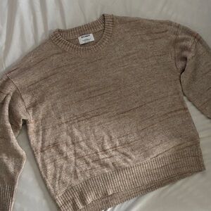Old Navy Light Brown Knit Sweater